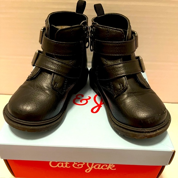 Cat & Jack Toddler Moto Boots - Picture 3 of 3